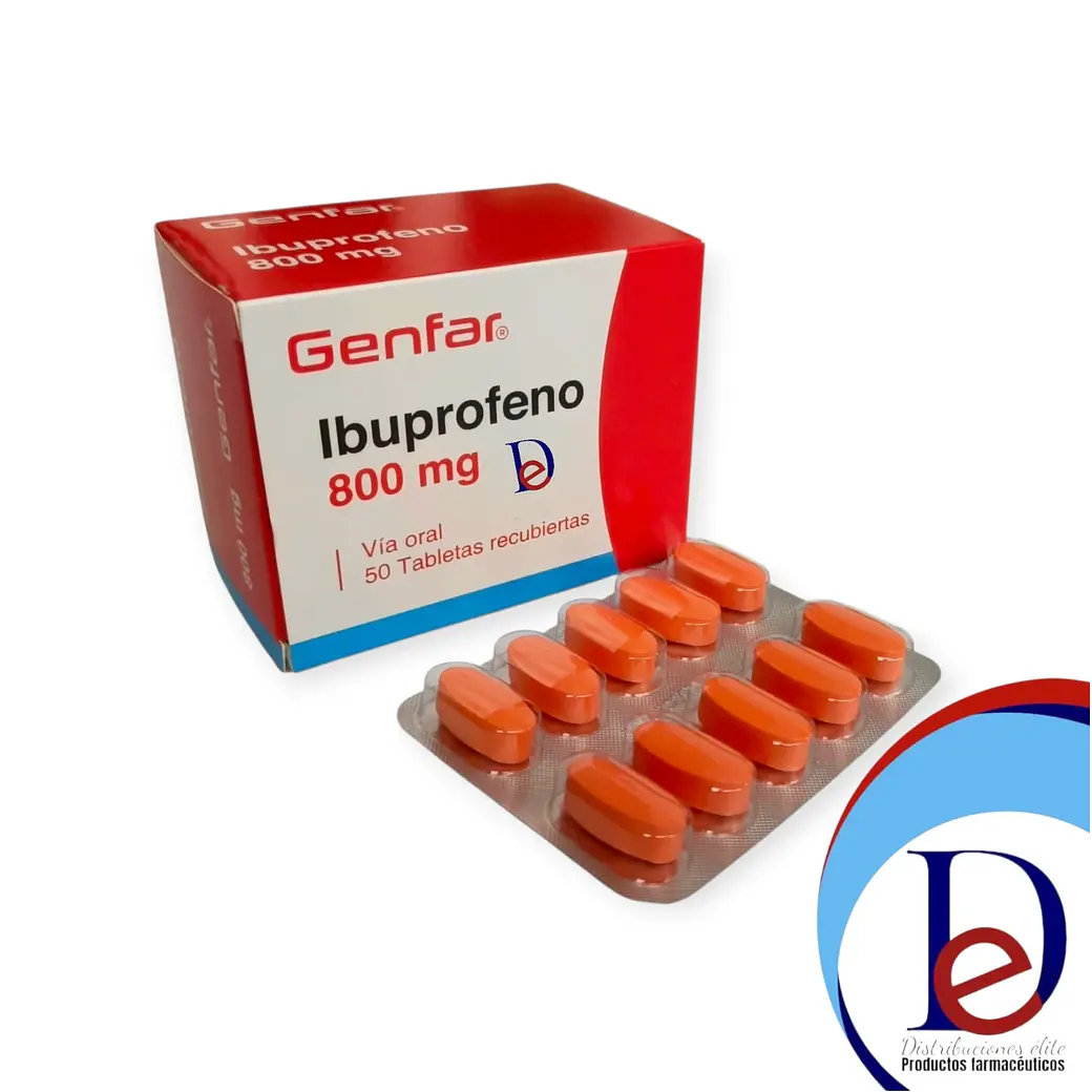 IBUPROFENO 800 MG X 50 TAB- - GENFAR- - UBI 20-B 1
