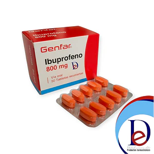 IBUPROFENO 800 MG X 50 TAB- - GENFAR- - UBI 20-B