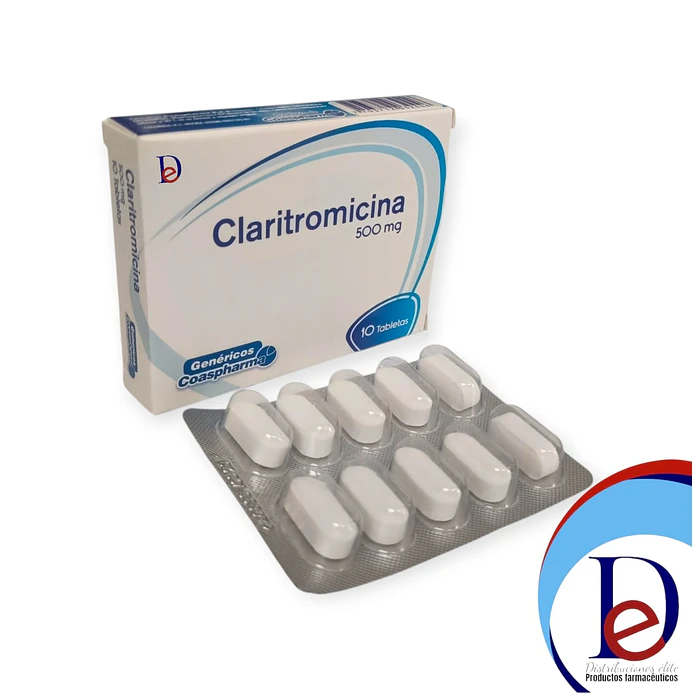CLARITROMICINA 500 MG X 10 TAB- - COASPHARMA- - UBI 7-B 1
