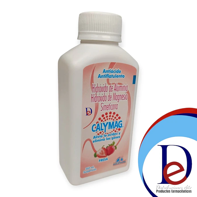 CALYMAG SUSP FRESA X 360 ML -HIDROXIDO ALUMINIO+ HIDROXIDO MAGNESIO+ SIMETICONA -ANGLOPHARMA -UBI 26-D 1