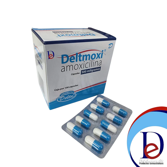 AMOXICILINA 500 MG X 100 CAP (DELTMOXI)- - DELTA- - UBI 8-B 1