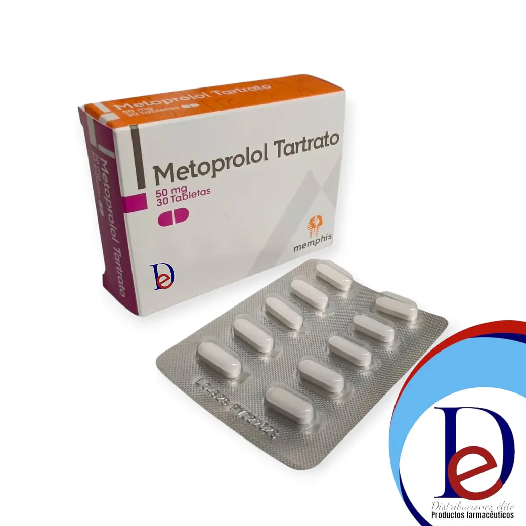 METOPROLOL 50 MG X 30 TAB - - MEMPHIS-UBI  8-F 1