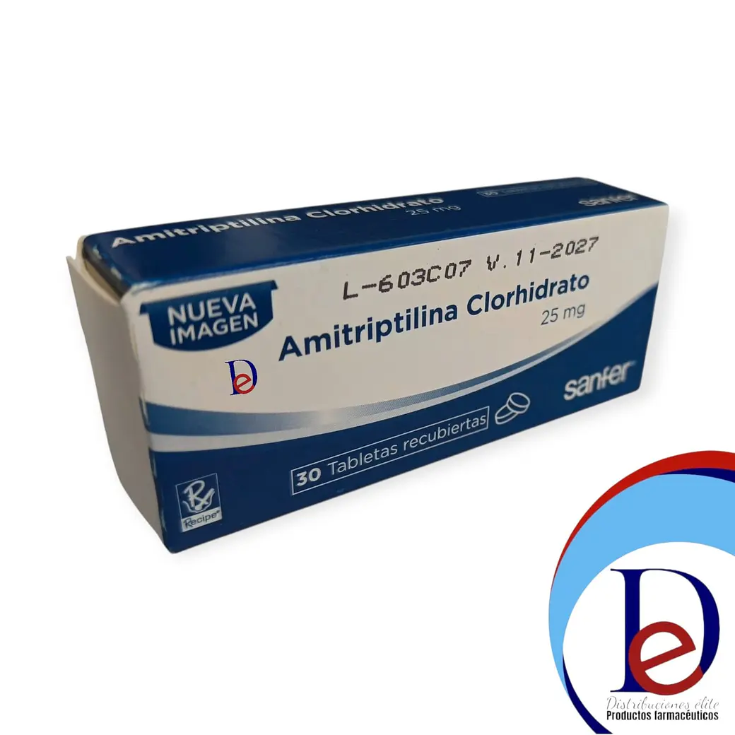 AMITRIPTILINA 25 MG X 30 TAB- - RECIPE- UBI 16-B 1