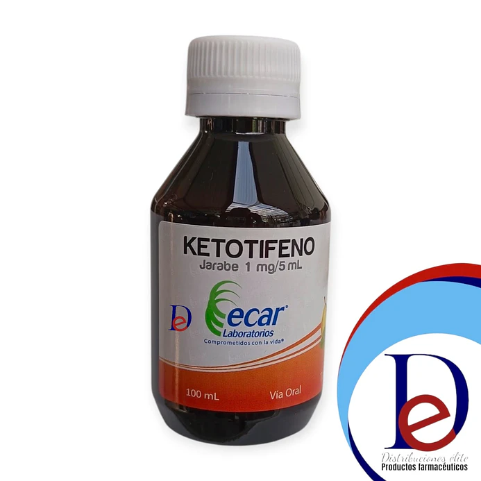 KETOTIFENO 1MG/5ML JBE X 100 ML- - ECAR- VTO FEB 27-JUL 27 -UBI 9-F 1