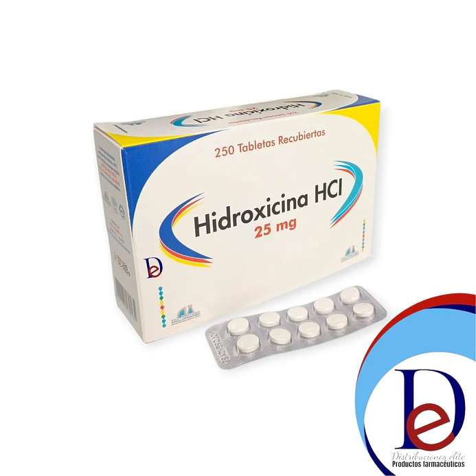 HIDROXICINA 25 MG X 250 TAB --ANGLOPHARMA- UBI 12-D 1