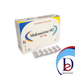 HIDROXICINA 25 MG X 250 TAB --ANGLOPHARMA- UBI 12-D