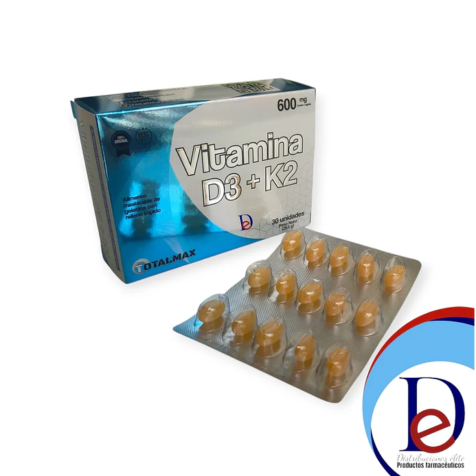 VITAMINA D3 +K2 X 30 SOFTGEL- - TOTALMAX- UBI 23-C 1