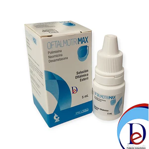 OFTALMOTRIMAX GOTAS OFT X 5 ML- POLIMICINA+ NEOMICINA+ DEXAMETASONA- INCOBRA-UBI  25-D