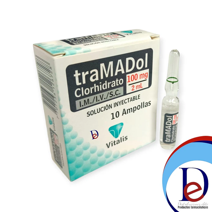 TRAMADOL 100MG/2ML X 10 AMP --VITALIS UBI 7-F 1