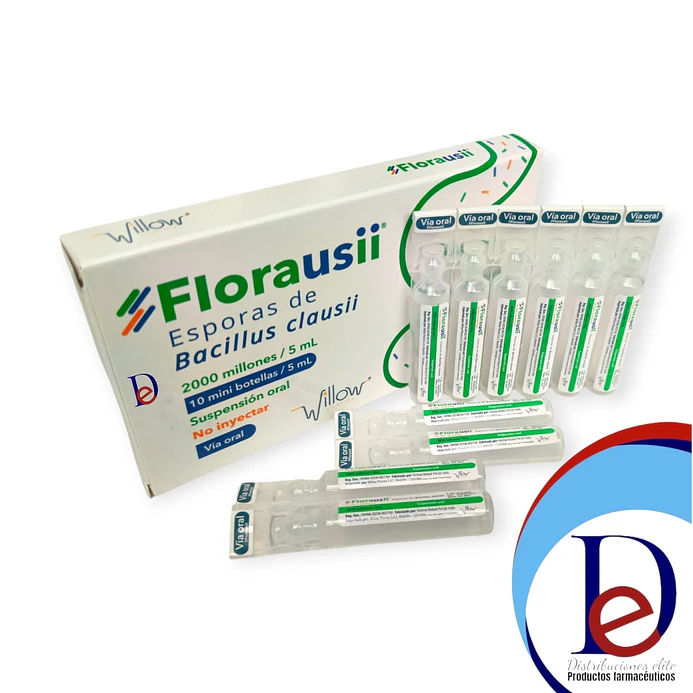 FLORAUSII X 10 AMP BEBIBLES- ESPORAS DE BACILLUS CLAUSII COMP ENTEROGERMINA)- WILLOW-VTO JUL 27- UBI-27-C 1