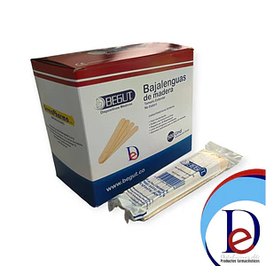BAJALENGUAS MADERA BOLSA X 20 - -BEGUT -UBI 37-B