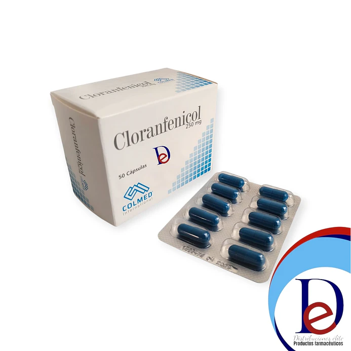 CLORANFENICOL 250 MG X 50 CAP- - COLMED- - UBI 7-E 1