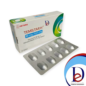TEMILTAR H 80/25 MG X 30 TAB - TELMISARTAN+ HIDROCLOROTIAZIDA- HETERO- VTO NOV 26- UBI 34-D