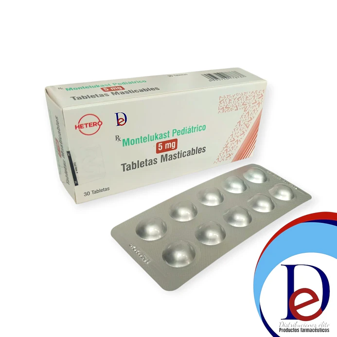 MONTELUKAST 5 MG X 30 TAB MASTIC- - HETERO-UBI  10-C-BLOQUE 2 1
