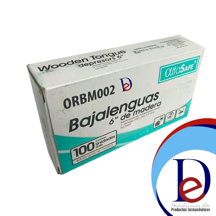 BAJALENGUAS MADERA X 100 --ALFASAFE UBI 35-B 1