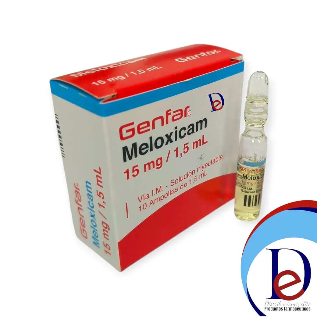 MELOXICAM 15MG/1.5ML X 10 AMP --GENFAR UBI 12-C 1