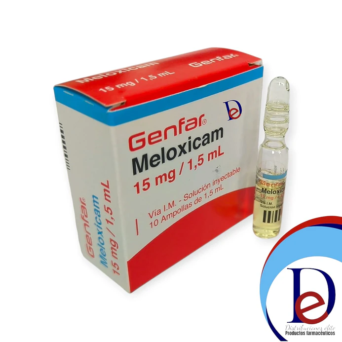 MELOXICAM 15MG/1.5ML X 10 AMP --GENFAR UBI 12-C 1