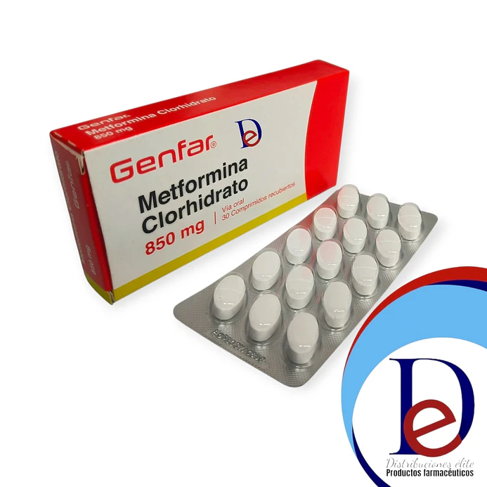 METFORMINA 850 MG X 30 TAB --GENFAR UBI 7-C 1