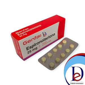 ESPIRONOLACTONA 25 MG X 20 TAB - - GENFAR- UBI 21-E