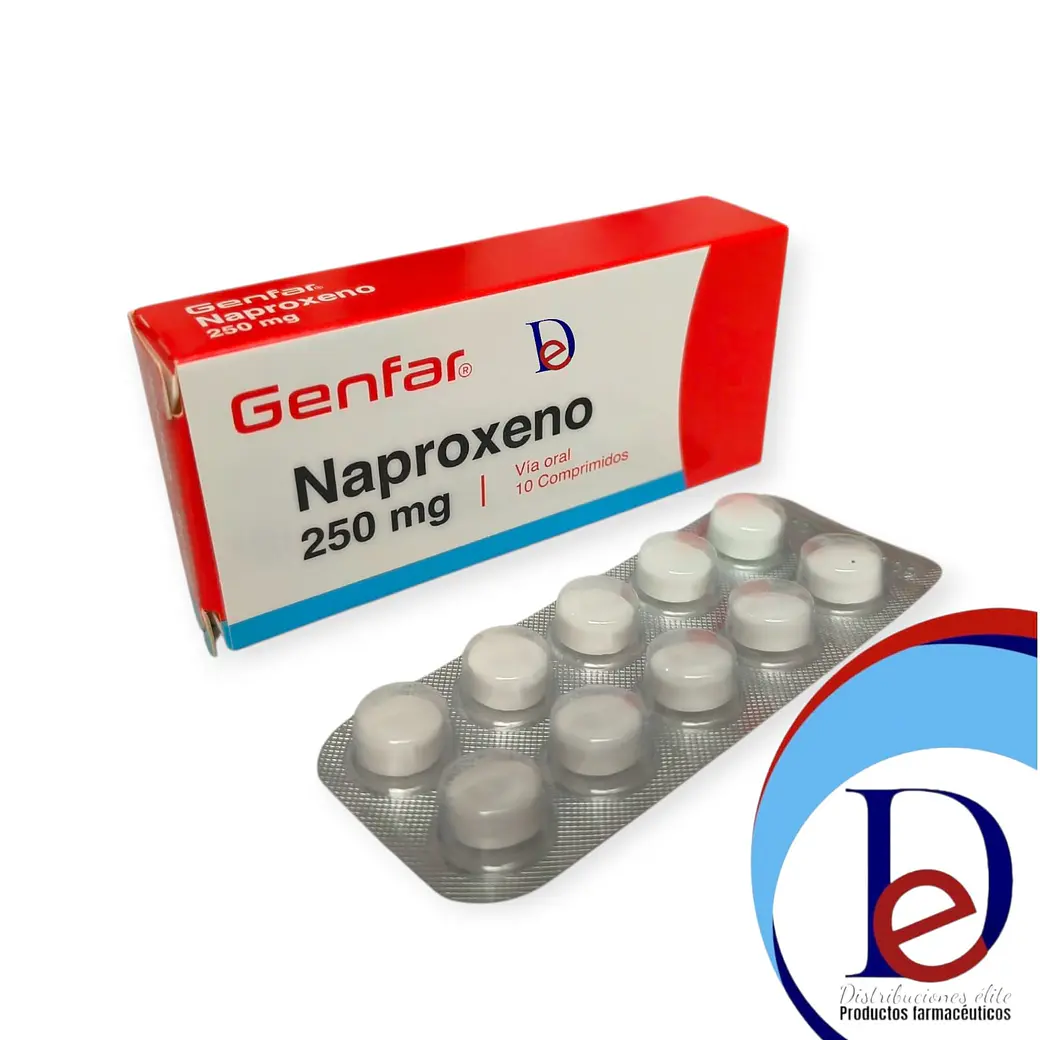 NAPROXENO 250 MG X 10 TAB --GENFAR UBI 7-C 1