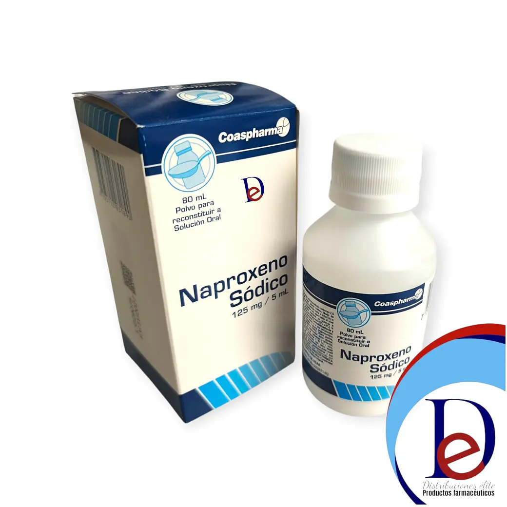 NAPROXENO 125MG/5ML SUSP X 80 ML --COASPHARMA UBI 32-D 1