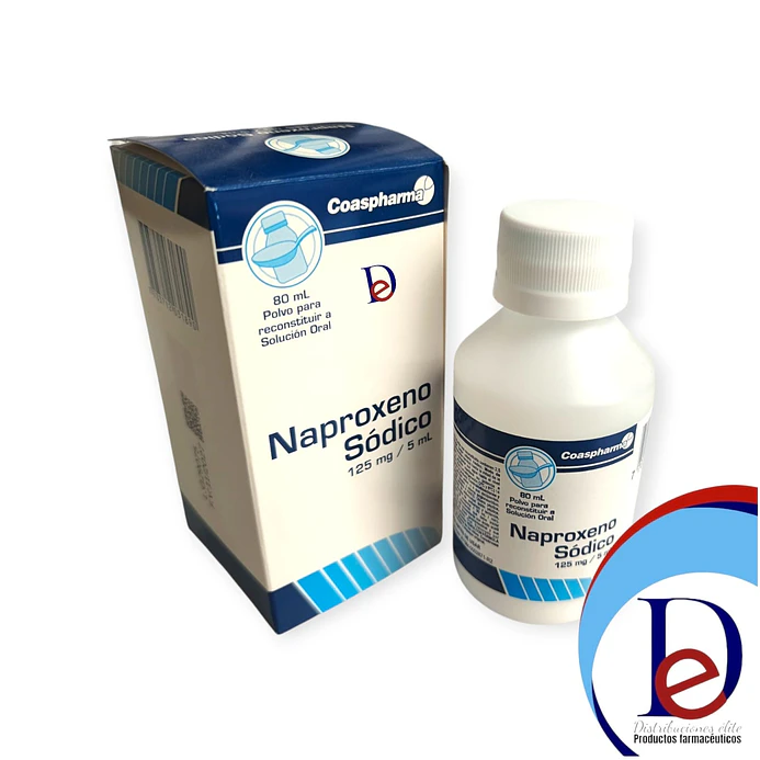 NAPROXENO 125MG/5ML SUSP X 80 ML --COASPHARMA UBI 32-D 1