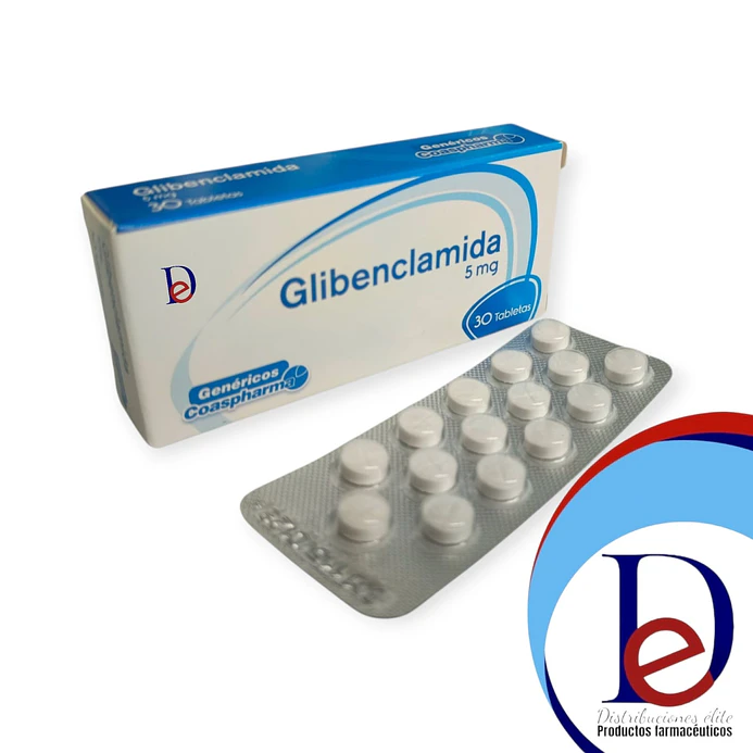 GLIBENCLAMIDA 5 MG X 30 TAB- - COASPHARMA-UBI 6-F 1