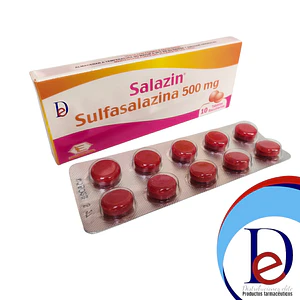 SALAZIN 500 MG X 10 TAB- SULFASALAZINA- LABQUIFAR- UBI 4-F