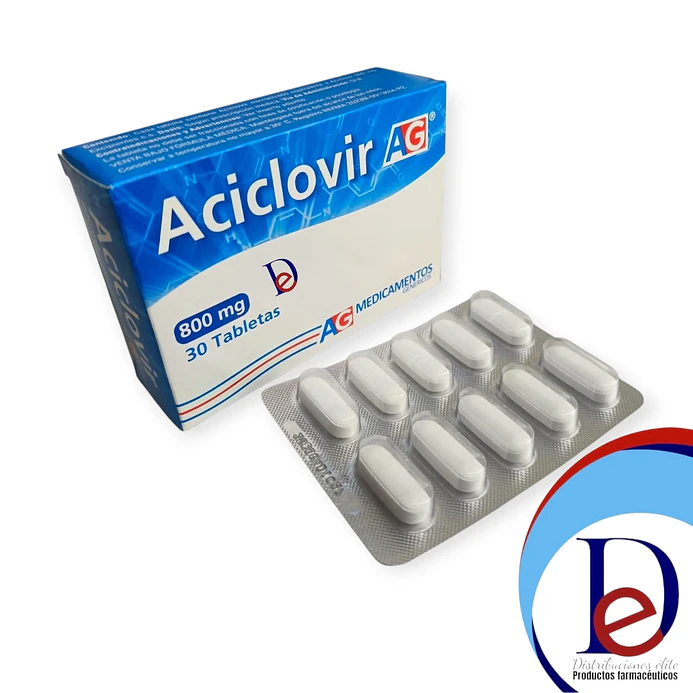 ACICLOVIR 800 MG X 30 TAB --AG -UBI 31-B 1