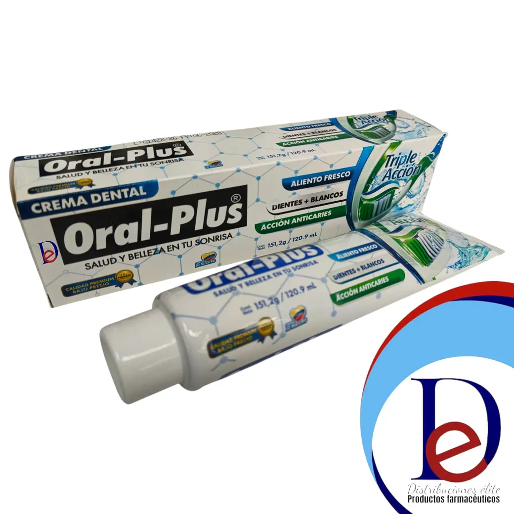 CREMA DENTAL TRIPLE ACCION 151.2 G- ORAL PLUS- UBI * 36-E 1