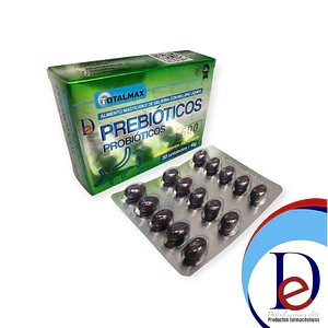 PREBIOTICOS + PROBIOTICOS X 30 SOFTGEL- TOTALMAX- UBI 36-E