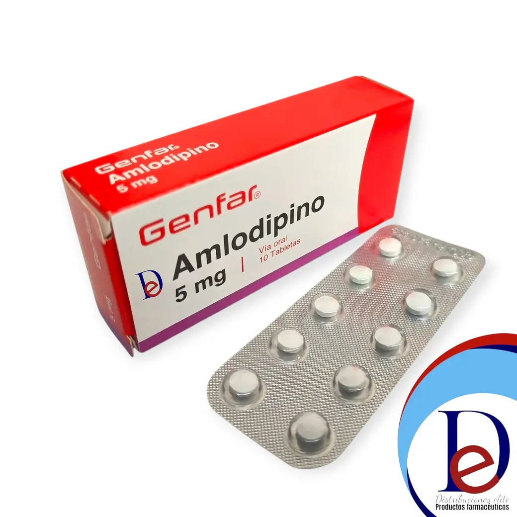 AMLODIPINO 5 MG X 10 TAB --GENFAR- UBI 21-B 1