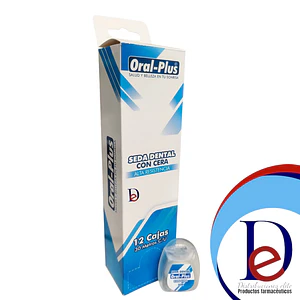 SEDA DENTAL CON CERA 30 M CAJA X 12 UNDS- ORAL PLUS- UBI *35-B *