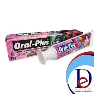 CREMA DENTAL NIÑA TUTTI FRUTTI X 70 GR SIN FLUOR- ORAL PLUS- UBI * 35-D
