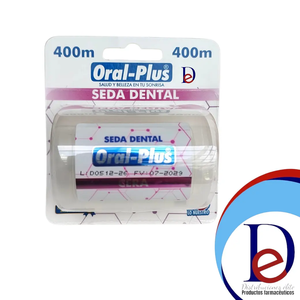 SEDA DENTAL CON CERA X 400 M- ORAL PLUS- UBI *BODEGA A 1