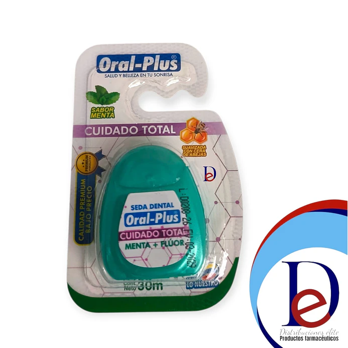 SEDA DENTAL MENTA + FLUOR X 30 M- ORAL PLUS- UBI * 1