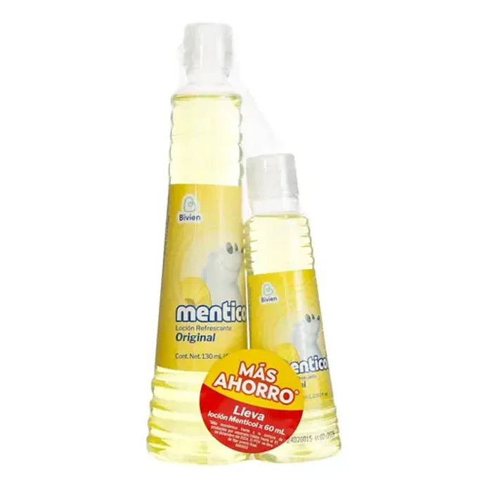 MENTICOL AMARILLO LOCION X 130 + 60 ML- BIVIEN- UBI * 1