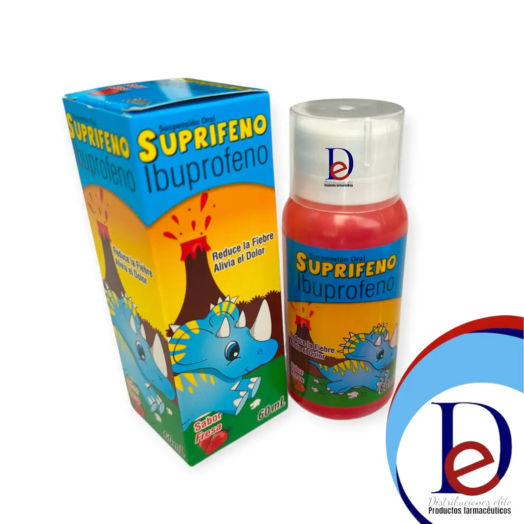 IBUPROFENO 100MG/5ML SUSP X 60 ML (SUPRIFENO)- - LAPROFF- - UBI 7-F 1