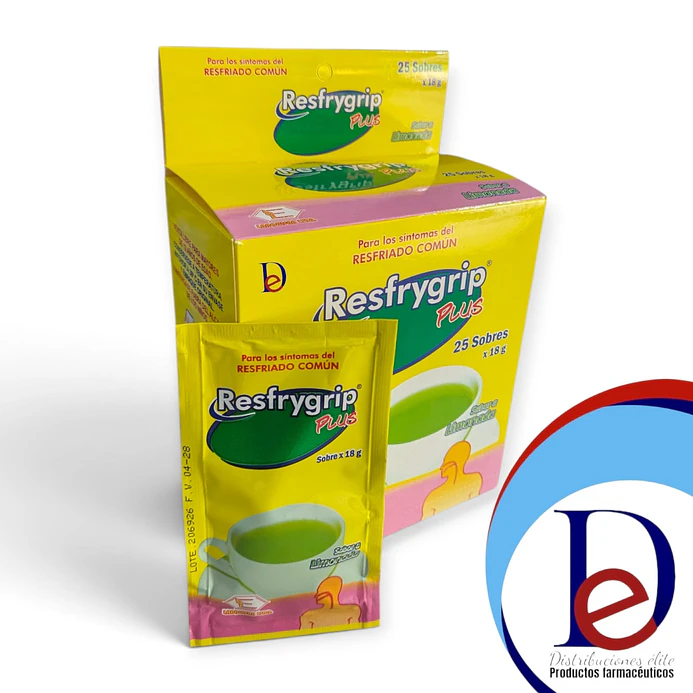 RESFRIGRYP PLUS X 25 SOBRES- ACETAMINOFEN+ FENILEFRINA+ CETIRIZINA+ CAFEINA- LABQUIFAR- - UBI 4-E 1