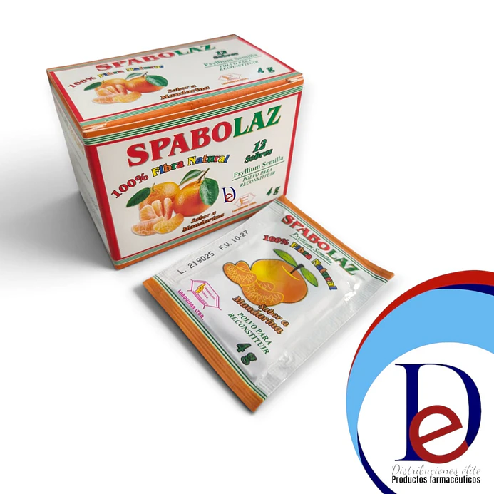 SPABOLAZ POLVO X 12 SBS- PSYLLIUM, LAXANTE- LABQUIFAR- - UBI 4-E 1