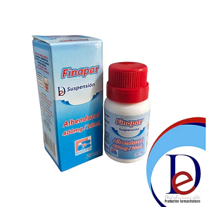 FINAPAR 400 MG SUSP X 20 ML- ALBENDAZOL 400 MG- BIOQUIFAR-UBI  4-B