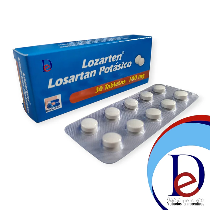 LOSARTEN 100 MG X 30 TAB -LOSARTAN 100 MG-BIOQUIFAR- UBI 2-C 1