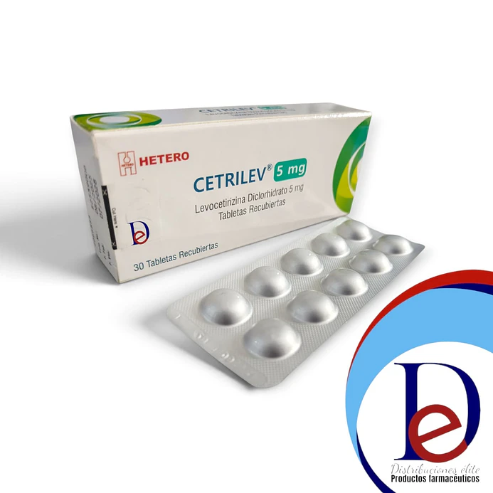 LEVOCETIRIZINA 5 MG X 30 TAB (CETRILEV)- - HETERO- - UBI 4-B 1