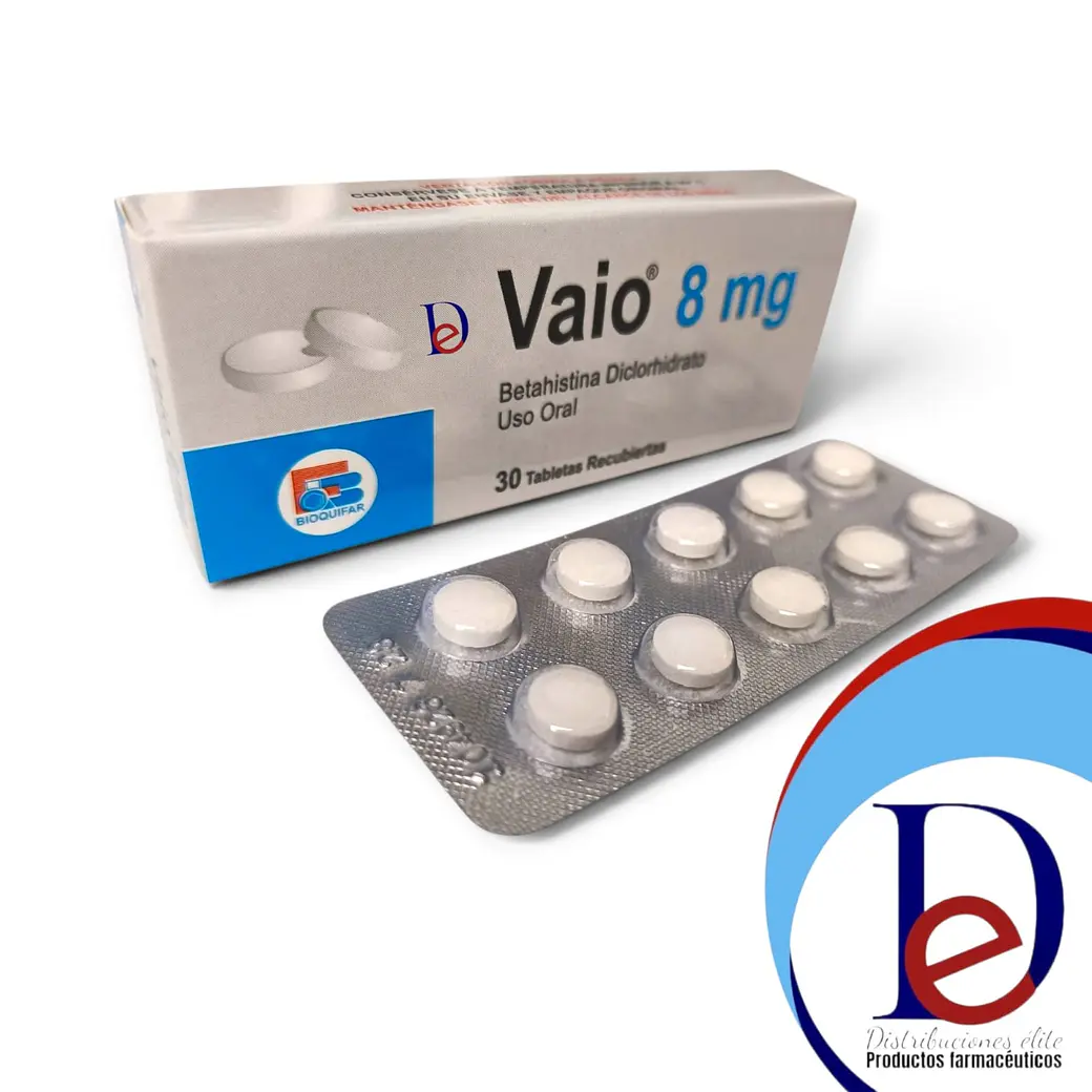 VAIO 8 MG X 30 TAB -BETAHISTINA 8 MG- LABQUIFAR- - 1-C 1