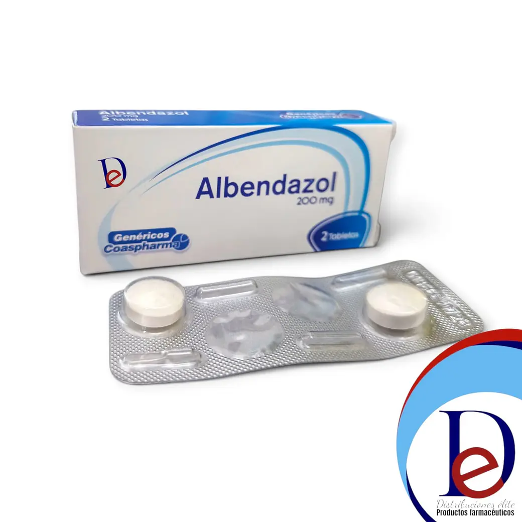 ALBENDAZOL 200 MG X 2 TAB- - COASPHARMA- UBI 5-B 1
