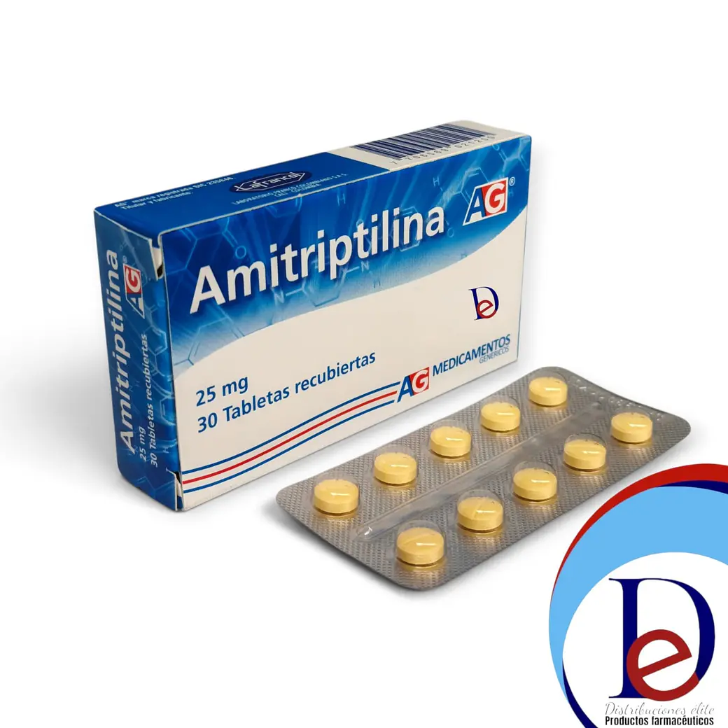 AMITRIPTILINA 25 MG X 30 TAB - -AG -VTO JUN 27- UBI 1-A 1