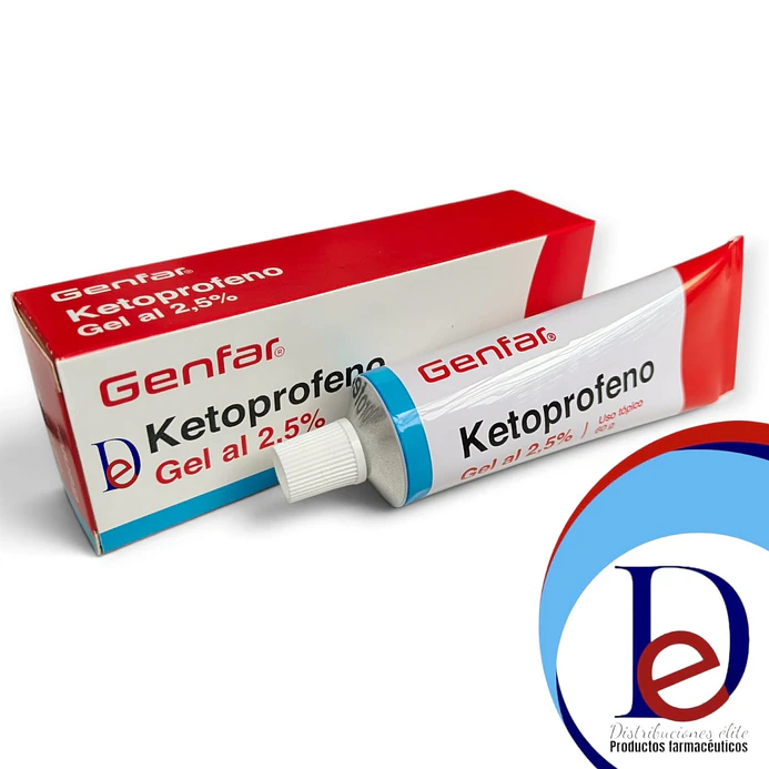 KETOPROFENO 2.5% GEL X 60 GR --GENFAR UBI 7-D 1
