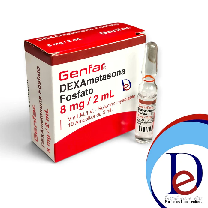 DEXAMETASONA 8MG/2ML X 10 AMP - - GENFAR-UBI 31-G --BODEGA A 1