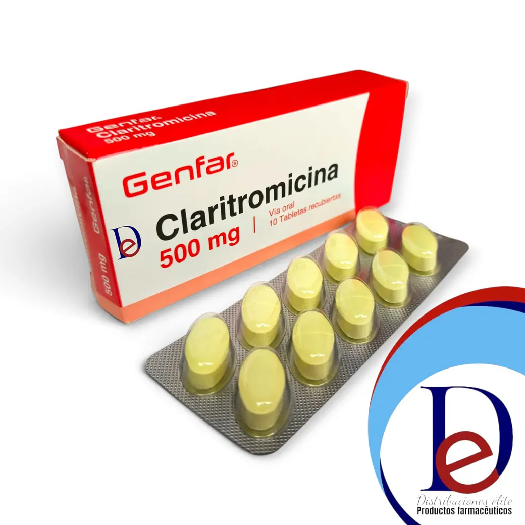 CLARITROMICINA 500 MG X 10 TAB --GENFAR UBI 7-E 1