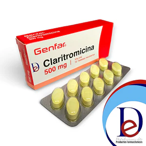 CLARITROMICINA 500 MG X 10 TAB --GENFAR UBI 7-E